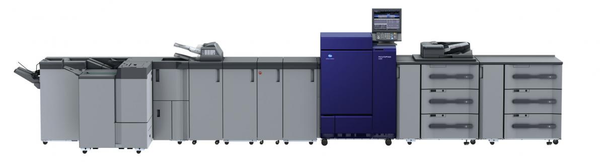 Kolorowy system produkcyjny do druku cyfrowego AccurioPress C6085/C6100 od Konica Minolta