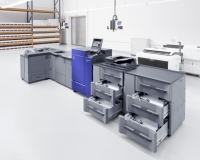 Kolorowy system produkcyjny do druku cyfrowego AccurioPress C6085/C6100 od Konica Minolta